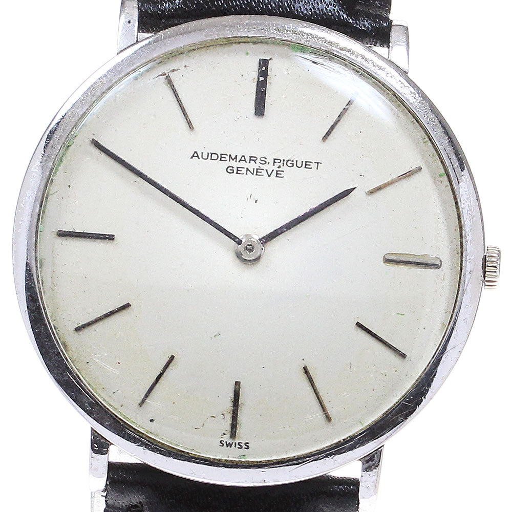 AUDEMARS PIGUET K18WG cal.K2001/1A Silver Dial Hand Winding Men's Watch_823723