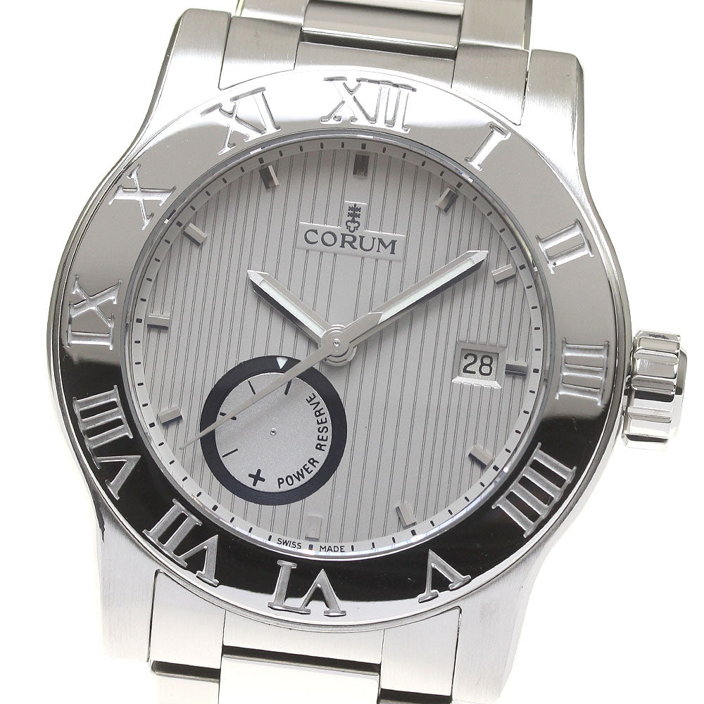 CORUM Romulus 02.0001 Power reserve Silver Dial Automatic Men's Watch_823856