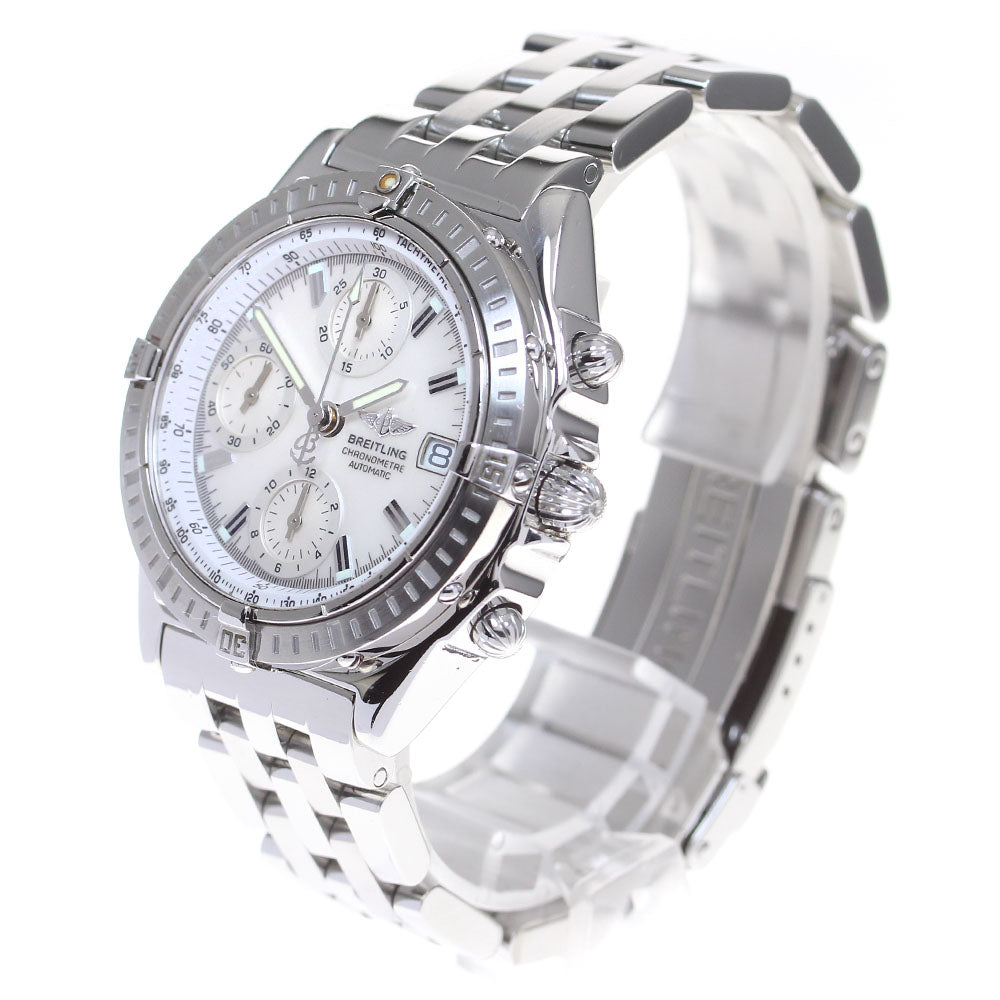 BREITLING Chronomat A13352 Date White shell Dial Automatic Men's Watch_823880