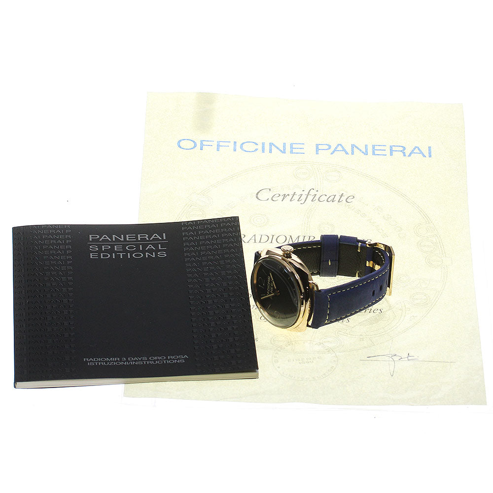 PANERAI Radiomir PAM00379 18K Pink Gold Hand Winding Men's Watch_823895