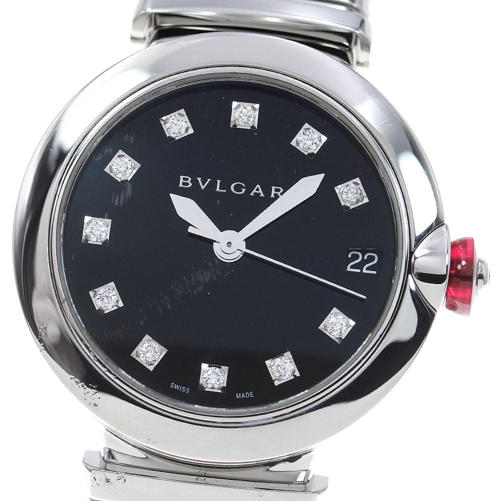 BVLGARI Le chair LU33S 11P diamond black Dial Automatic Ladies Watch_823912