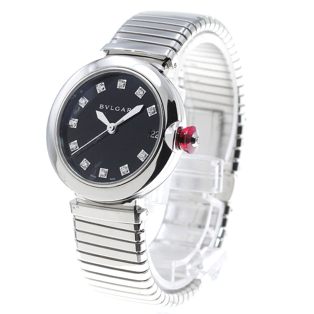 BVLGARI Le chair LU33S 11P diamond black Dial Automatic Ladies Watch_823912