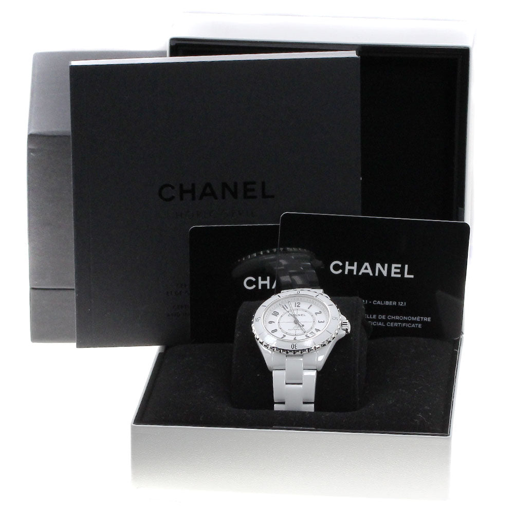CHANEL J12 H5700 White ceramic date white Dial Automatic Men's Watch_823968