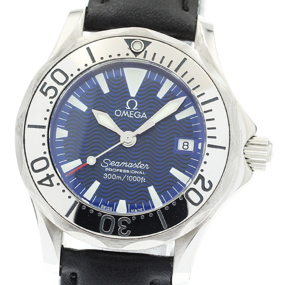 OMEGA Seamaster 300 2283.80 Date Navy Dial Quartz Ladies Watch_824159