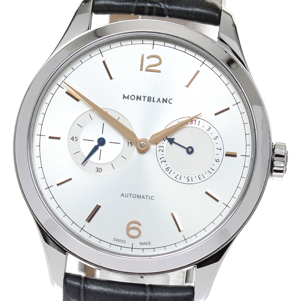 MONTBLANC Heritage Chronometry 114872 twin counter date Silver Dial Automatic Men's Watch_824229