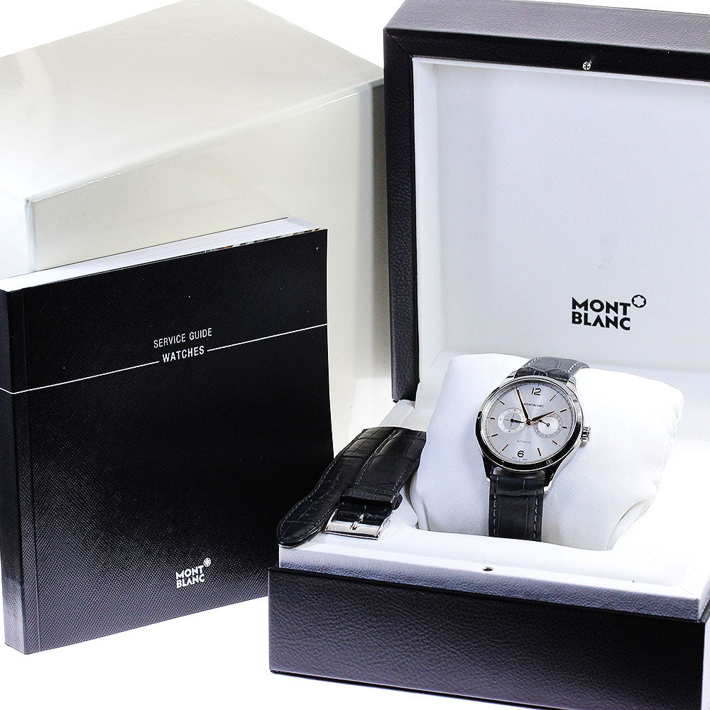 MONTBLANC Heritage Chronometry 114872 twin counter date Silver Dial Automatic Men's Watch_824229
