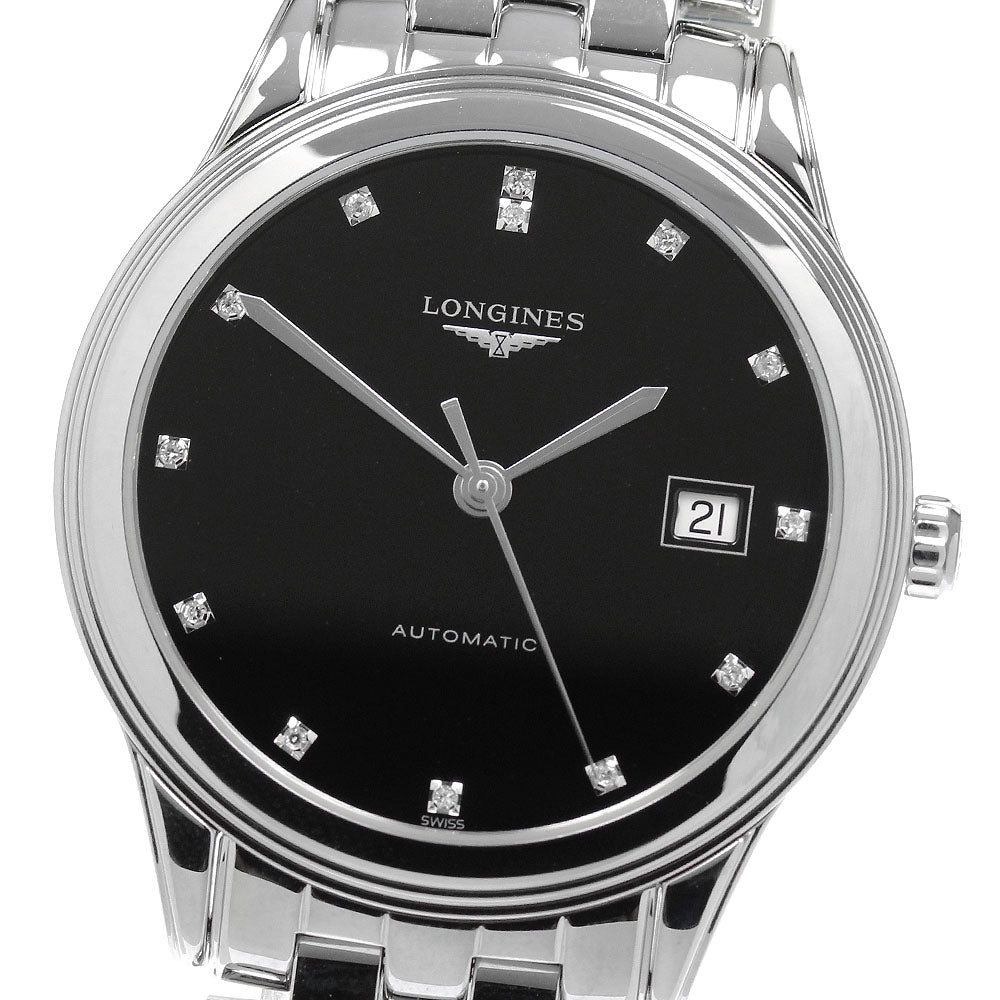 LONGINES Flagship L4.874.4.57.6 13P diamond date Automatic Men's_824240