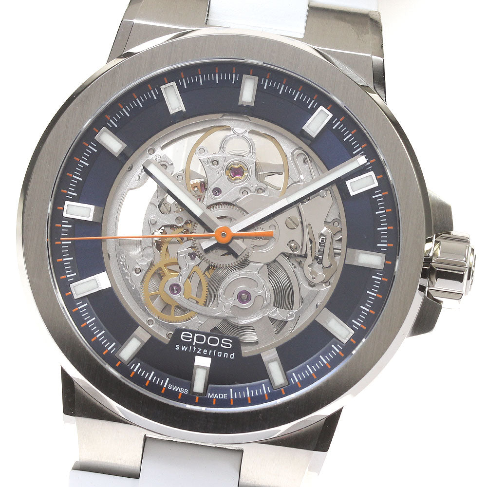 EPOS Sportive 3442SKBLWHR skeleton Dial Automatic Men's Watch_824261