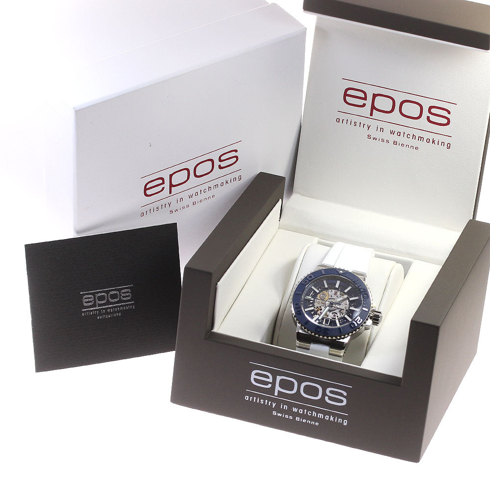 EPOS Sportive 3441SKBLWHR Date skeleton Dial Automatic Men's Watch_824266