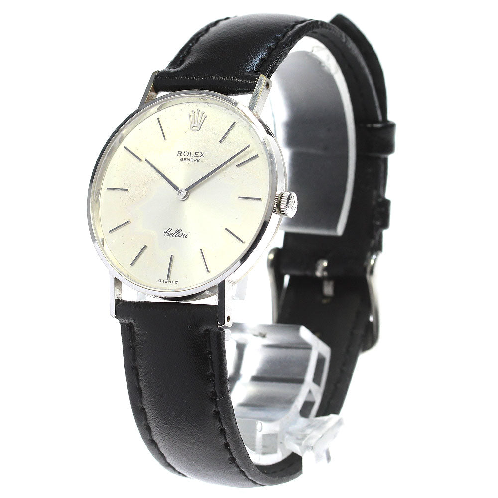 ROLEX Cellini 3833 K18WG cal.1600 Silver Dial Hand Winding Men's Watch_824328