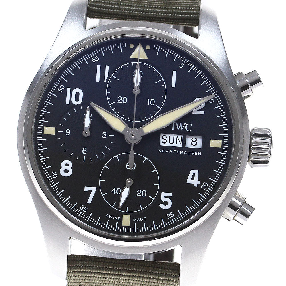 IWC SCHAFFHAUSEN Pilot watch spit fire IW387901 Chronograph AT Men's_824405
