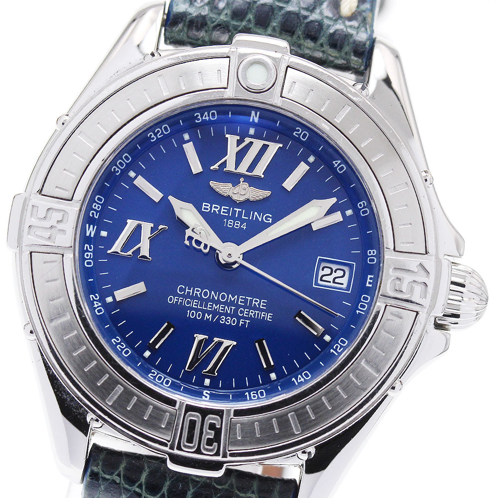 BREITLING Cockpit lady A71365 Date blue Dial Quartz Ladies Watch_824413