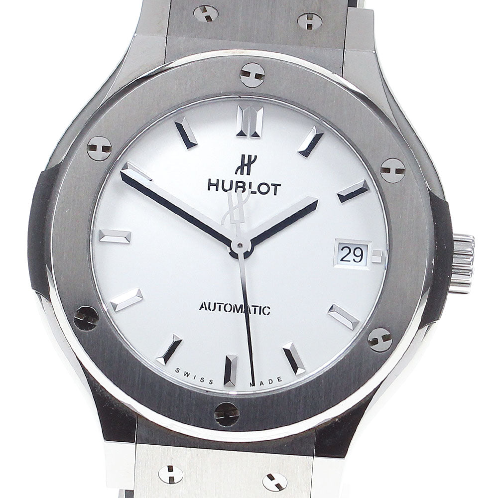 HUBLOT Classic Fusion Titanium 565.NX.2611.LR Date white Dial Automatic Boy's Watch_824431