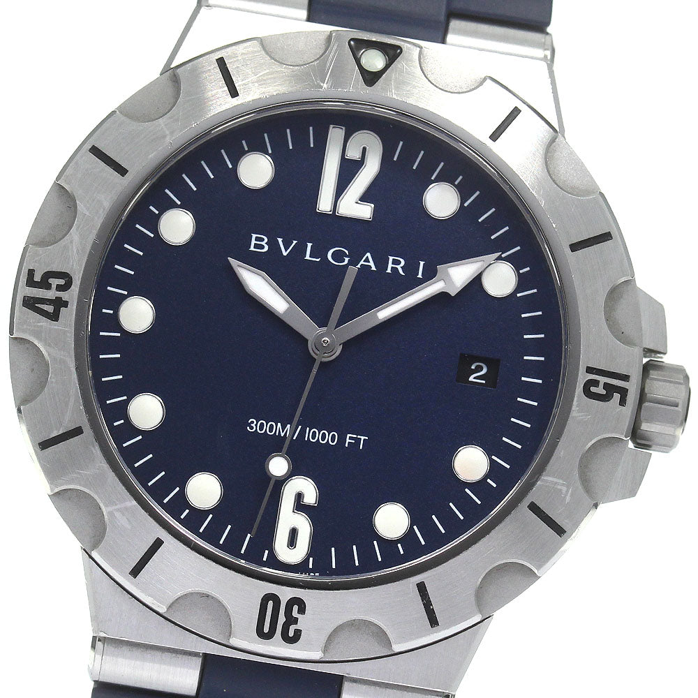 BVLGARI Diagono DP41SSD Date Navy Dial Automatic Men's Watch_824501