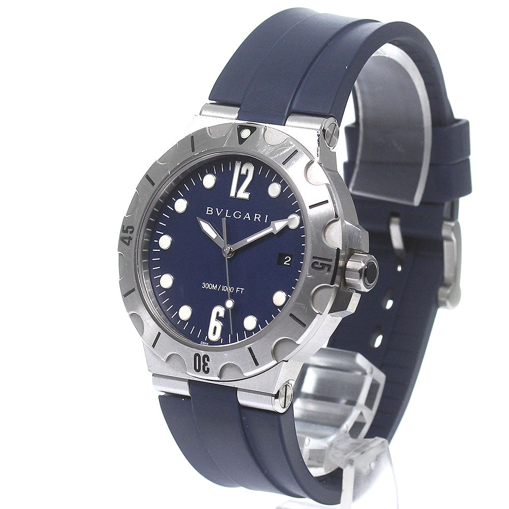BVLGARI Diagono DP41SSD Date Navy Dial Automatic Men's Watch_824501