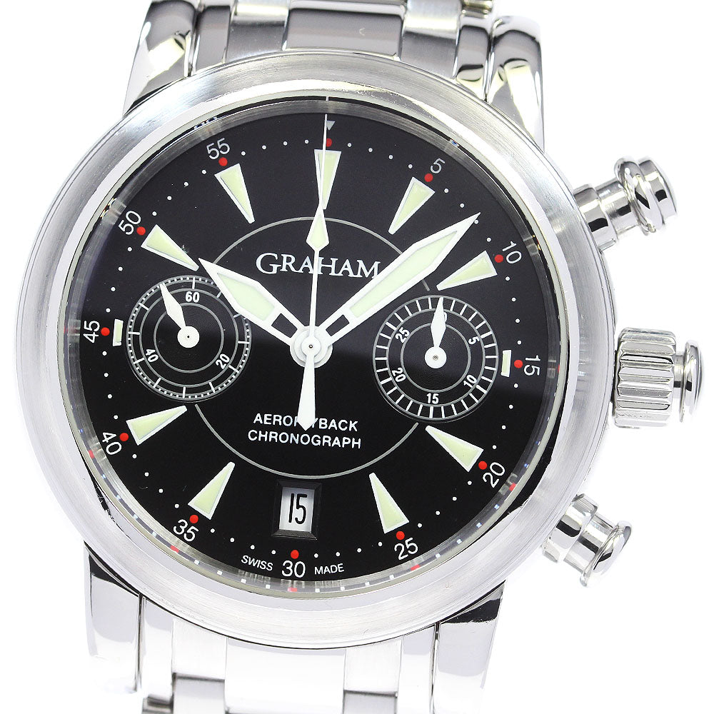 GRAHAM Aero flyback 2AFAS Chronograph black Dial Automatic Men's Watch_824530
