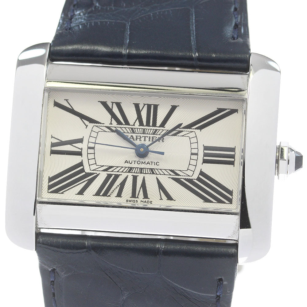 CARTIER Tank Divan LM W6300755 Silver Dial Automatic Men's Watch_824605