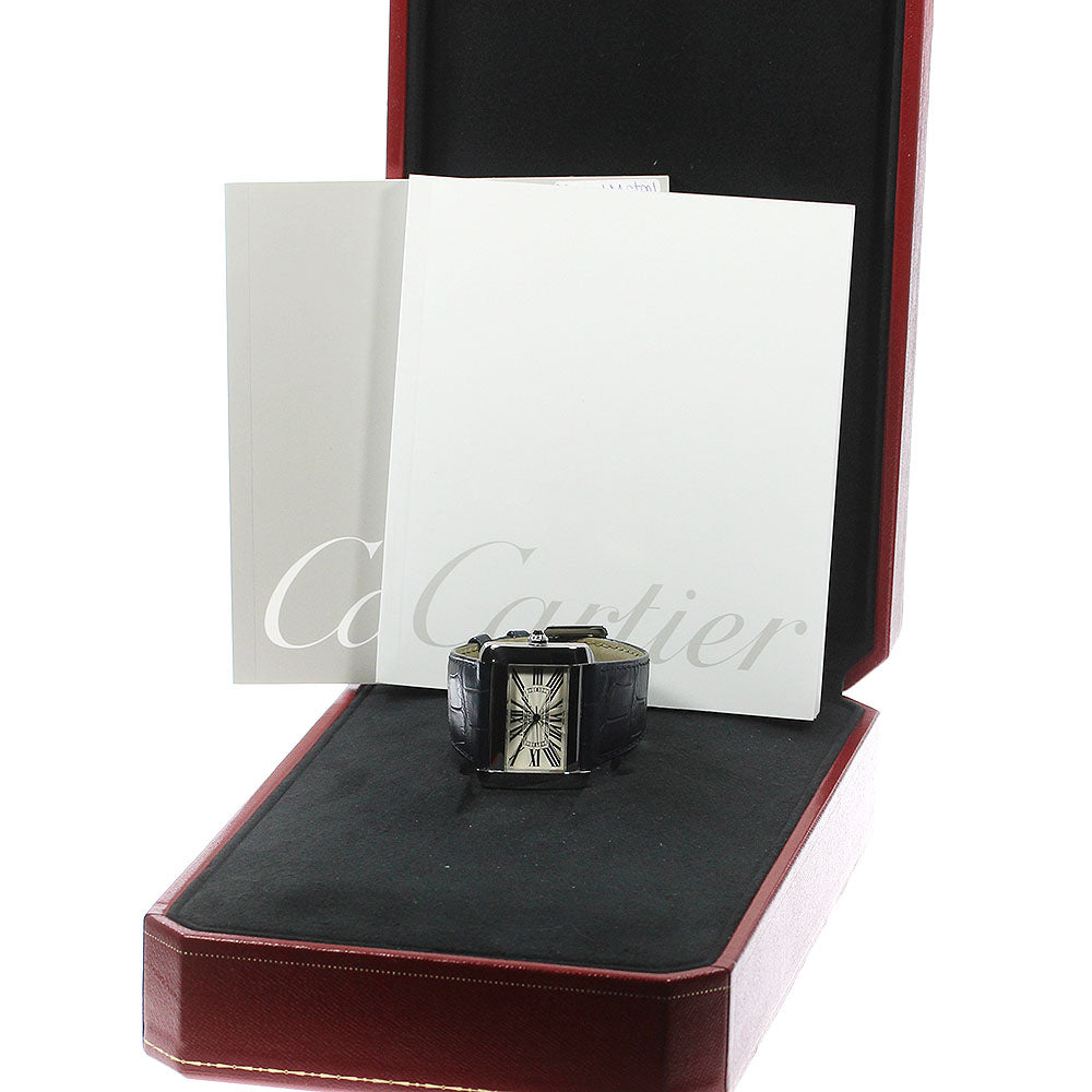 CARTIER Tank Divan LM W6300755 Silver Dial Automatic Men's Watch_824605