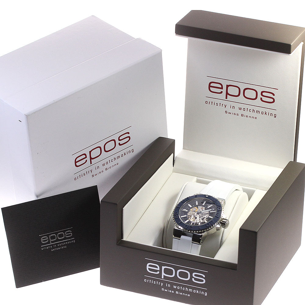 EPOS Sportive 3441SKBLWHR Date Navy / skeleton Dial Automatic Men's Watch_824707