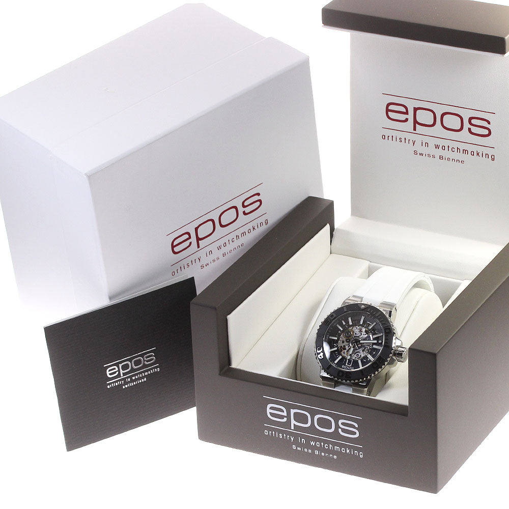 EPOS Sportive 3441SKBKWHR Date Skeleton / Black Dial Automatic Men's_824709