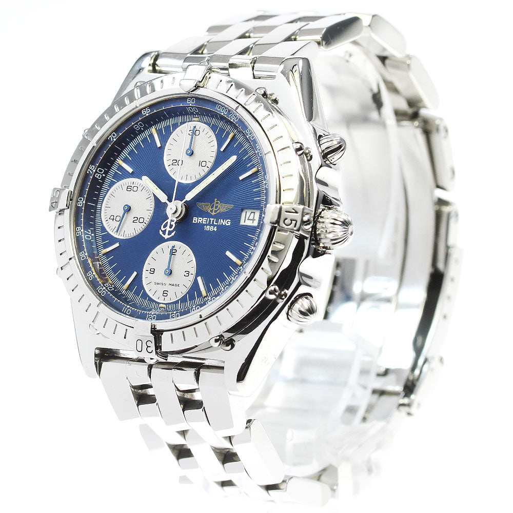 BREITLING Chronomat A13048 Date Blue Dial Automatic Men's Watch_824735