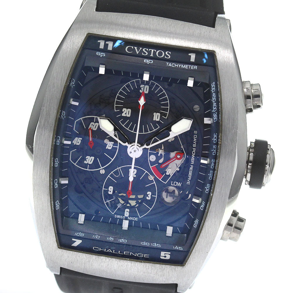 CVSTOS Challenge Chrono CVT-CHR ST Gray / skeleton Dial Automatic Men's_824802