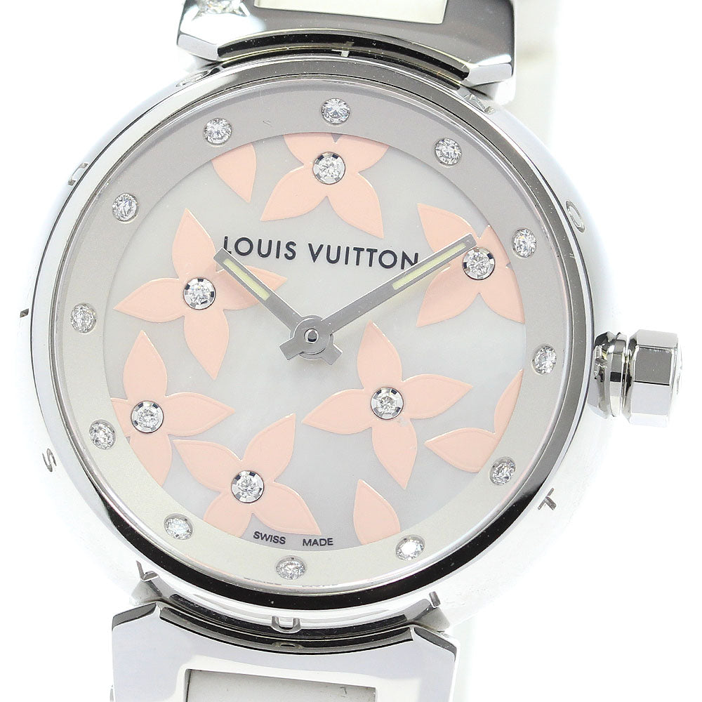 LOUIS VUITTON Tambour Lovely Diamond Q121H diamond Quartz Ladies Watch_824895