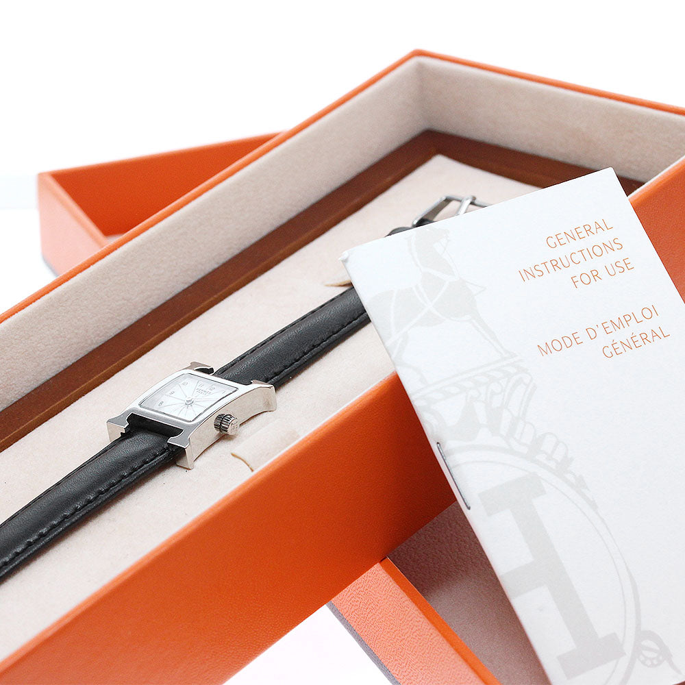 HERMES H watch mini HH1.110 Shell dial White shell Dial Quartz Ladies Watch_824900