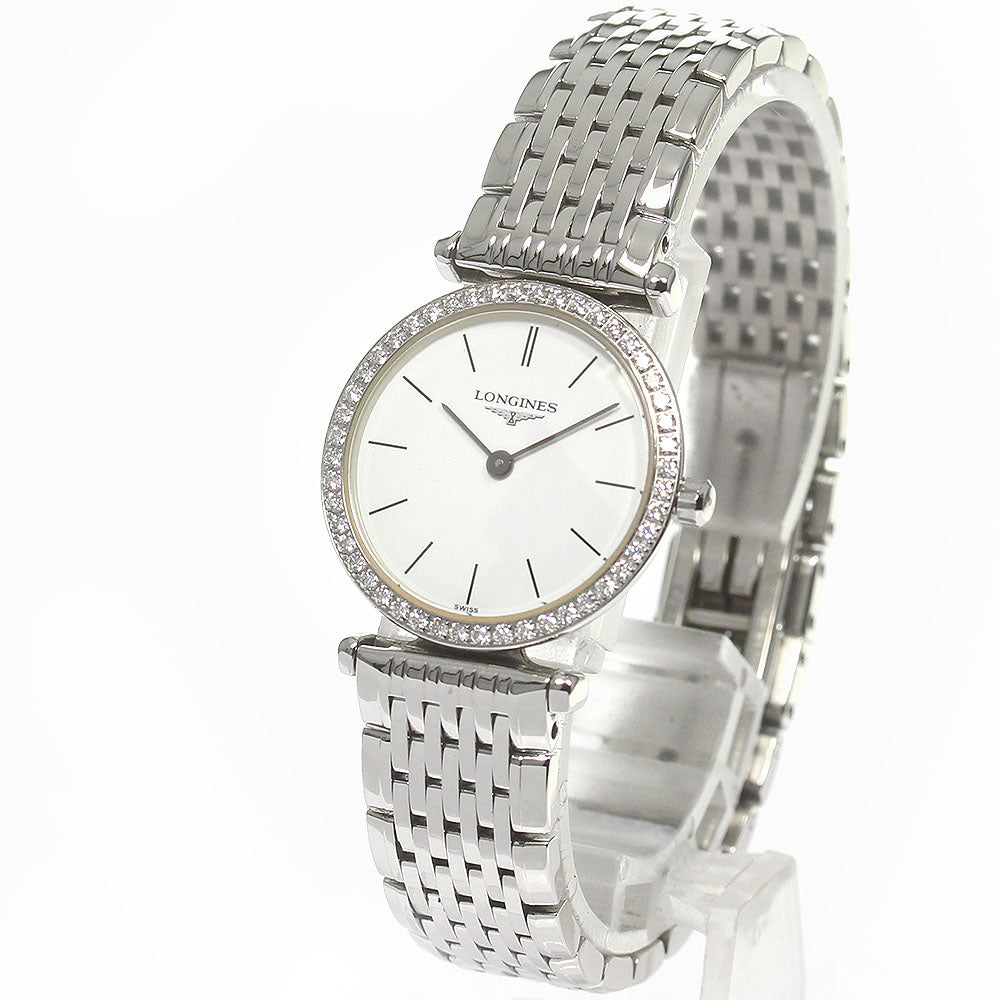 LONGINES Grand classic L4.241.0 Diamond Bezel Quartz Ladies Watch_824903