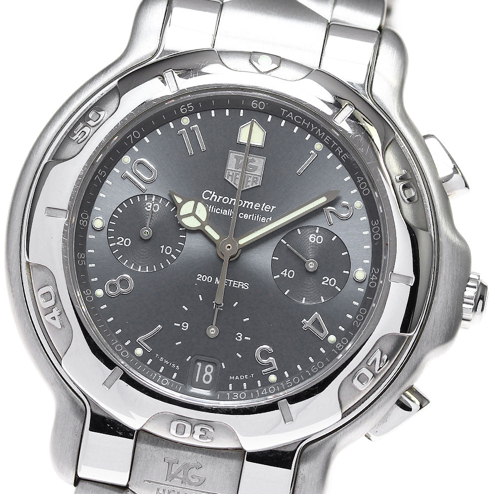 TAG HEUER 6000 series CH5112 Chronograph Date gray Dial Automatic Men's_824905