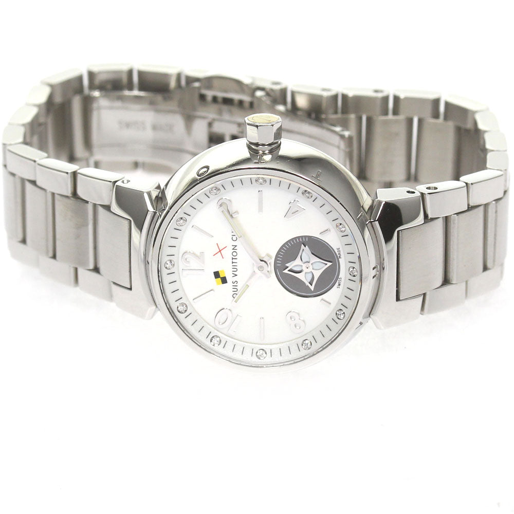 LOUIS VUITTON Tambour Lovely Cup Q12M0 12P diamond Quartz Ladies Watch_824920