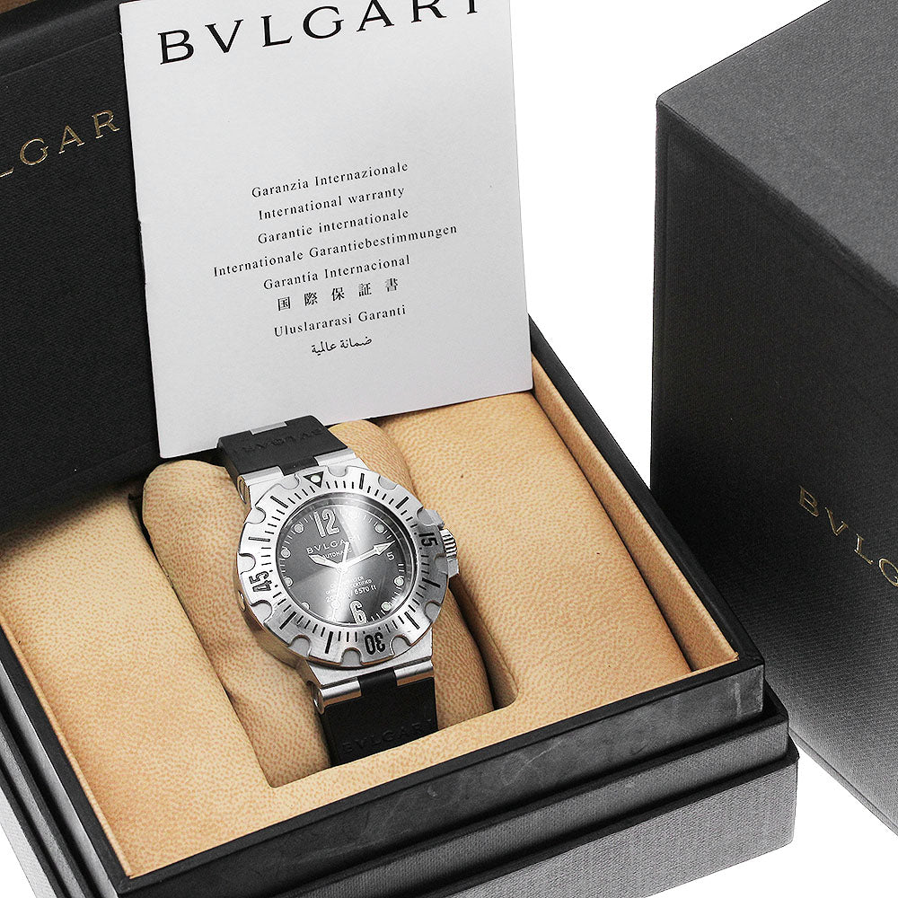 BVLGARI Diagono SD42S Professional Scuba Date black Dial Automatic Men's Watch_824922