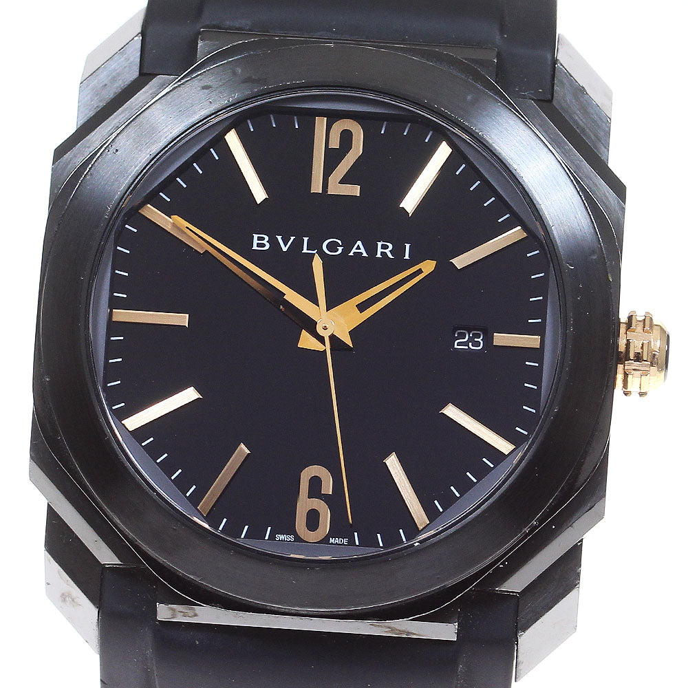 BVLGARI Okto Ultra Nero BG041S Date black Dial Automatic Men's Watch_825110