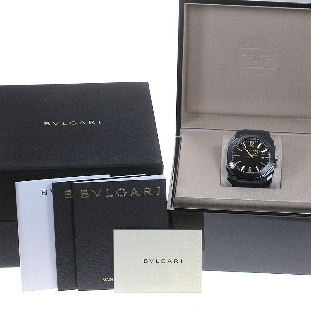 BVLGARI Okto Ultra Nero BG041S Date black Dial Automatic Men's Watch_825110