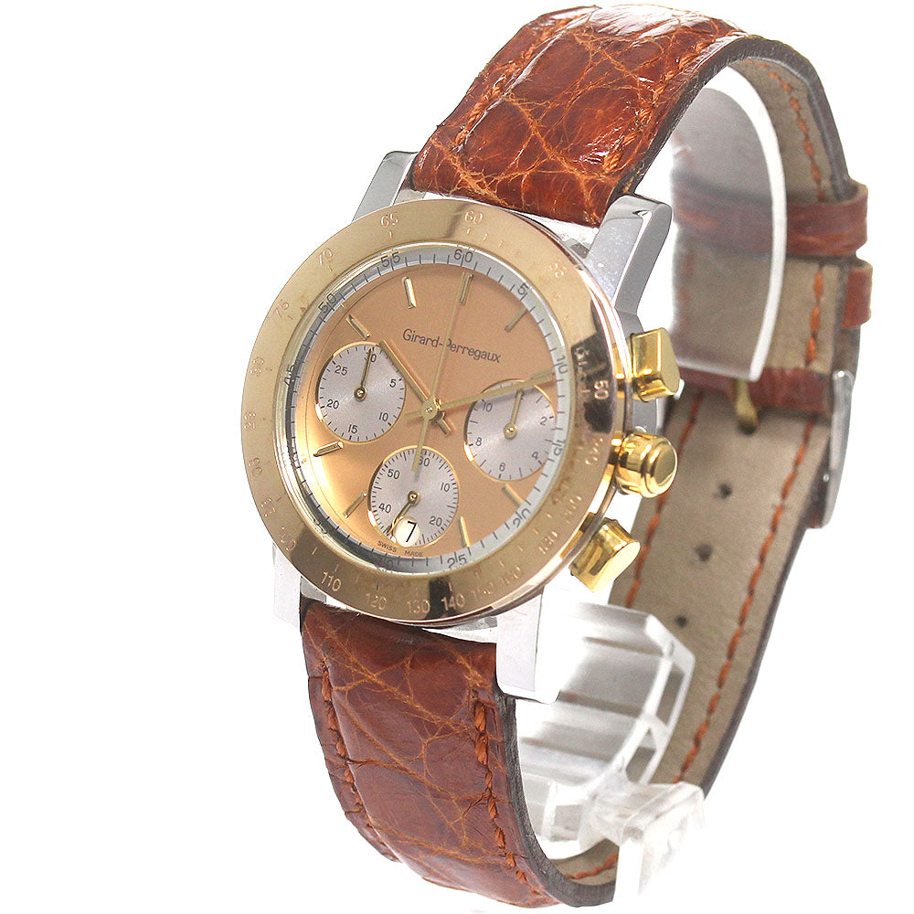 GIRARD PERREGAUX 7700 Chronograph Date gold Dial Quartz Men's Watch_825114