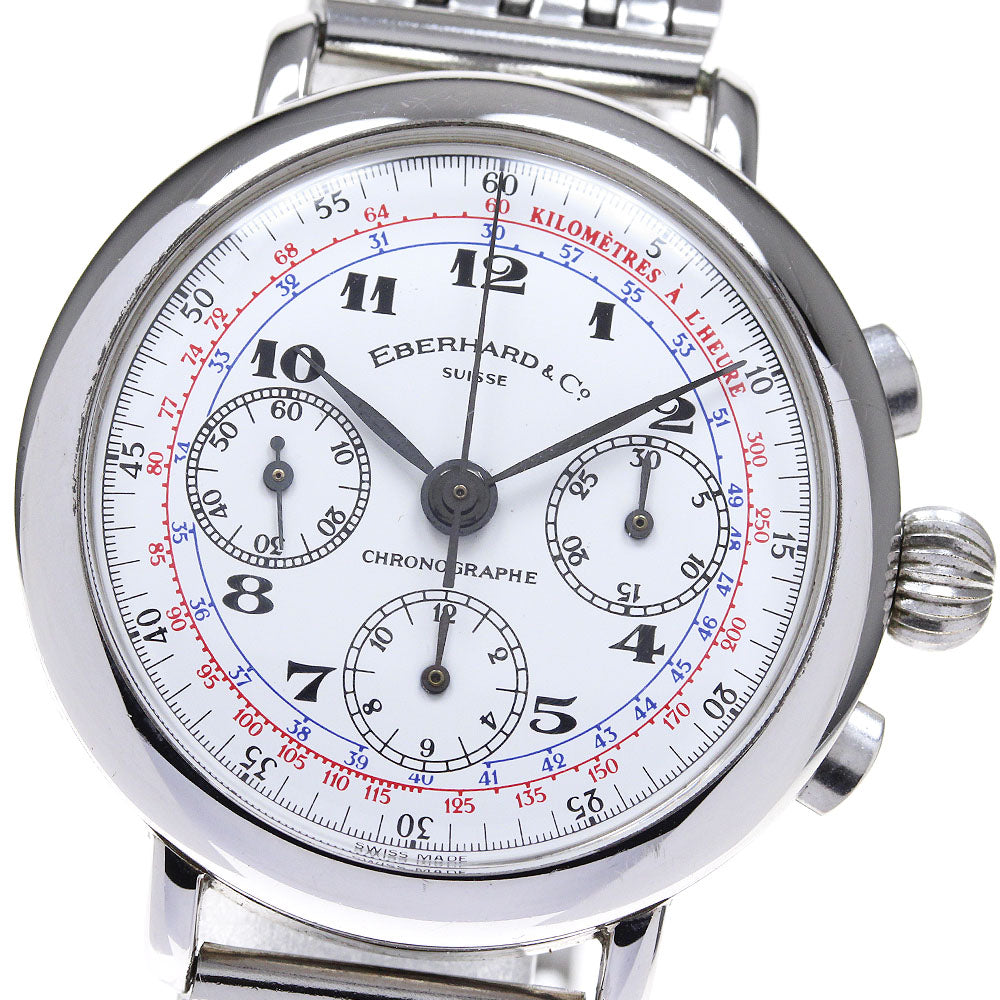 EBERHARD replica 36008 Chronograph white Dial Hand Winding Men's Watch_825137