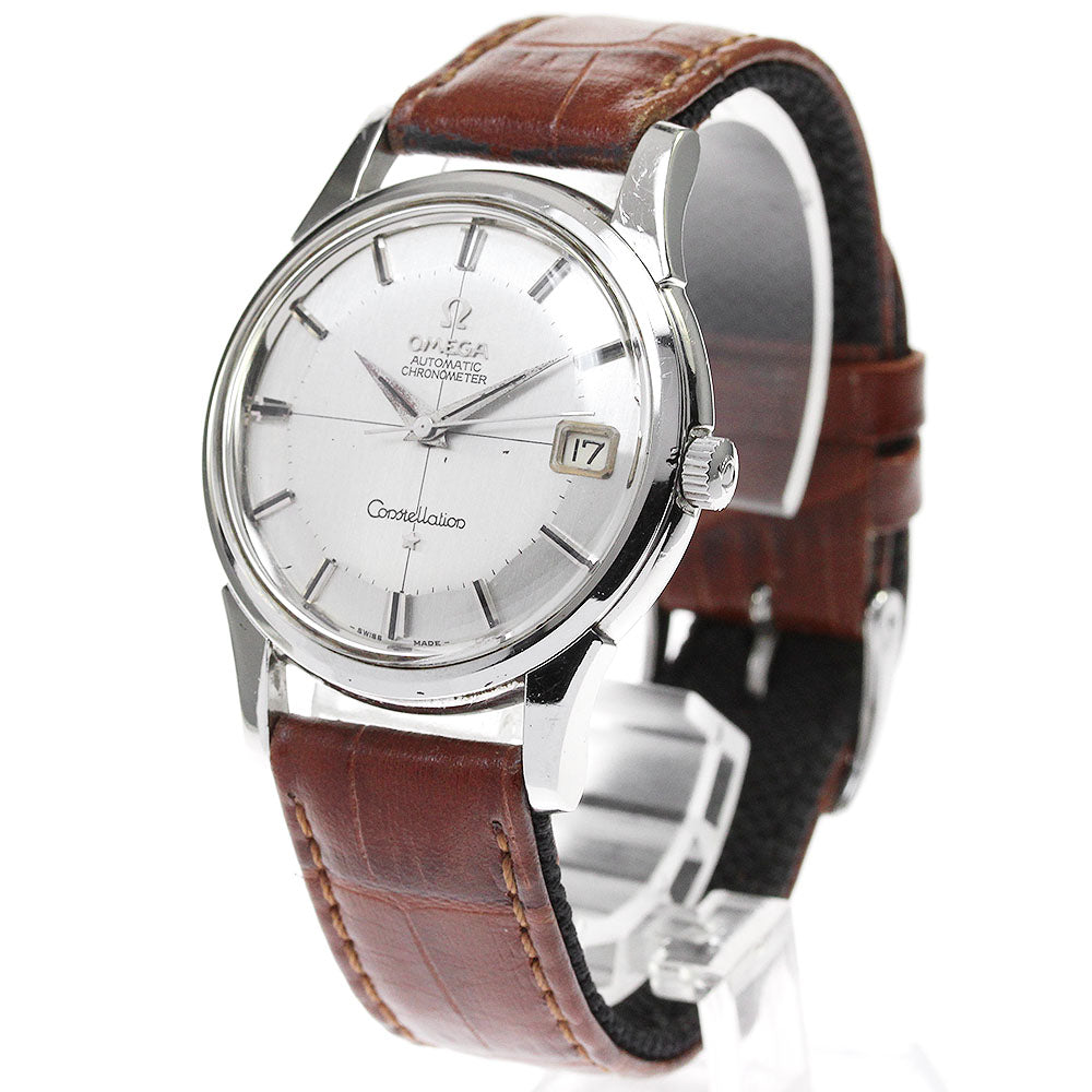 OMEGA 14393 61 SC 12-sided cal.561 red dial Silver Dial Automatic Men's Watch_825138