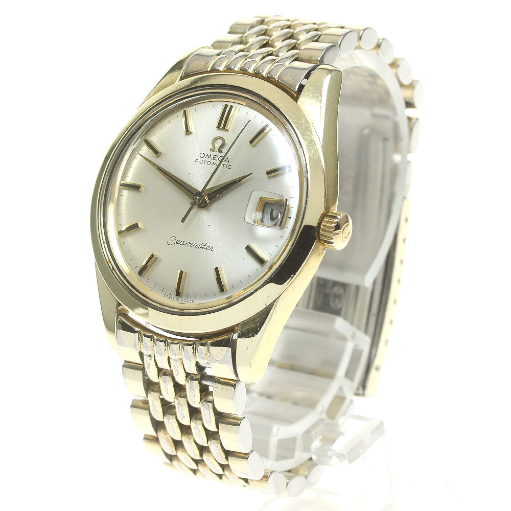 OMEGA Seamaster 166.010-67 Date cal.565 Rice Bracelet Silver Dial Automatic Men's Watch_825156