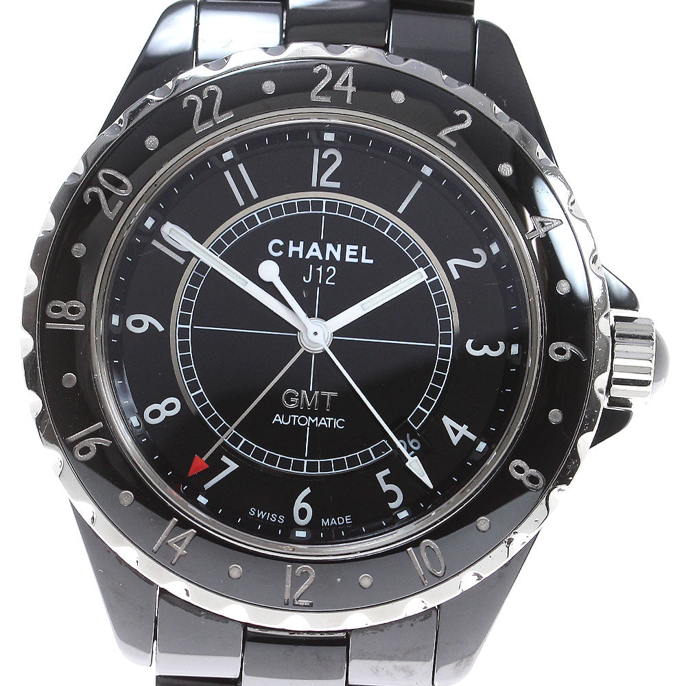 CHANEL J12 H2012 GMT black ceramic black Dial Automatic Men's Watch_825173