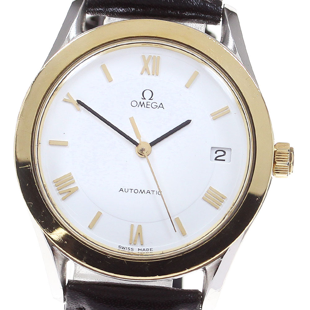 OMEGA Classic YG2 tone date white Dial Automatic Men's Watch_825195
