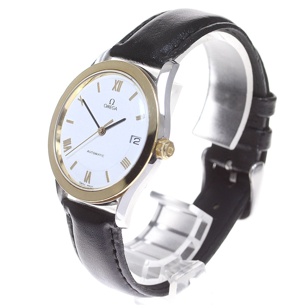 OMEGA Classic YG2 tone date white Dial Automatic Men's Watch_825195