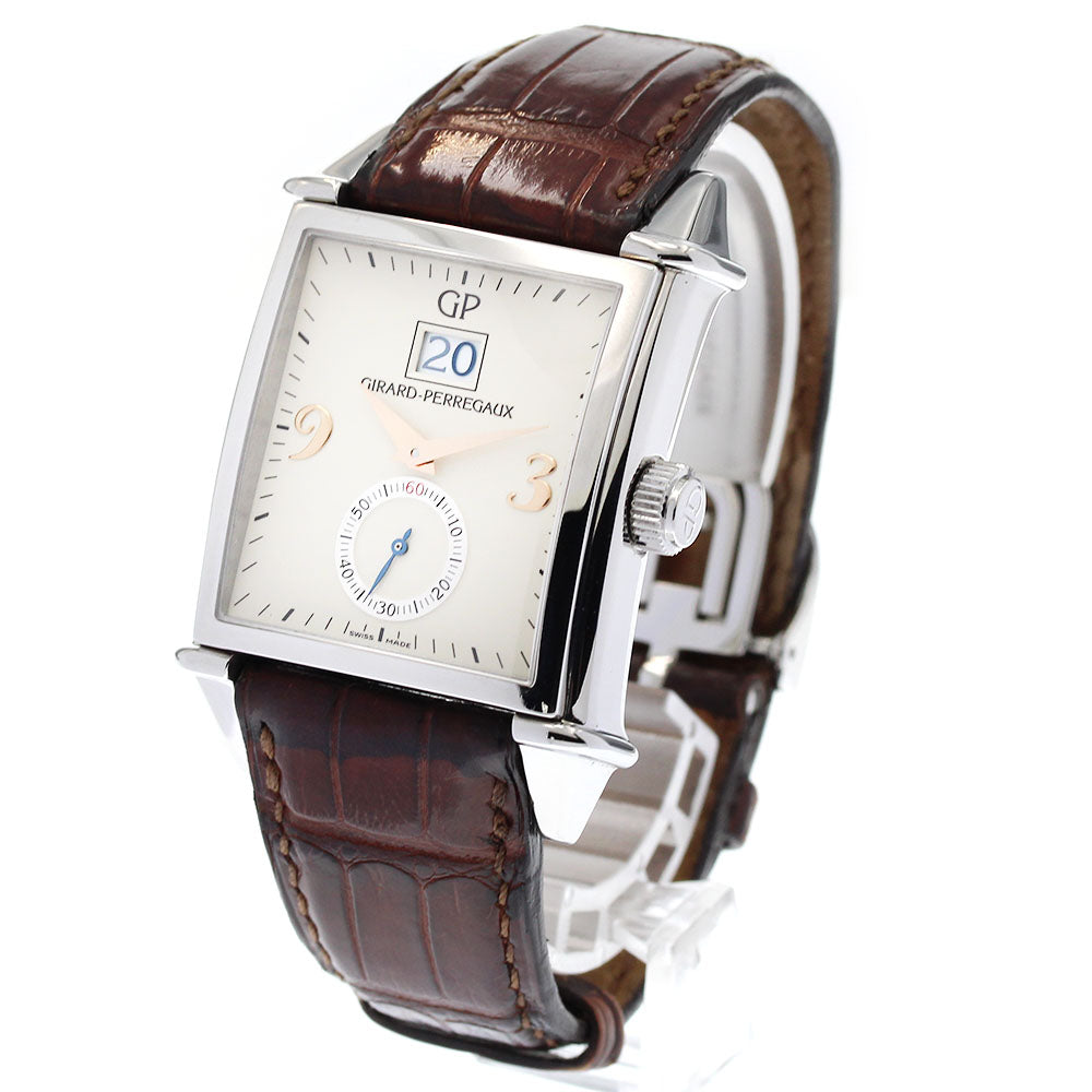 GIRARD PERREGAUX Vintage 1945 25805 Date Small Second beige Dial Automatic Men's Watch_825202