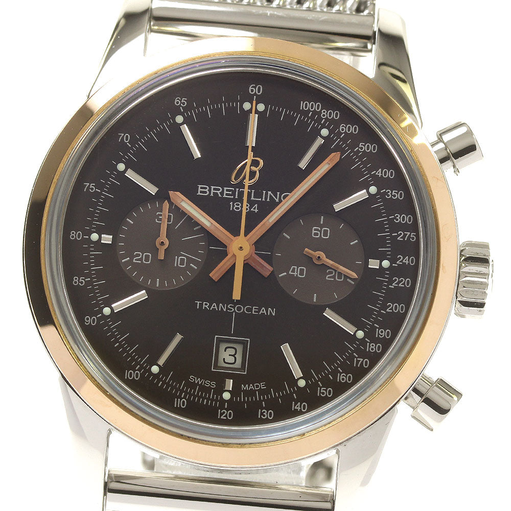 BREITLING Transocean U41310 Chronograph PG bezel Automatic Men's Watch_825228