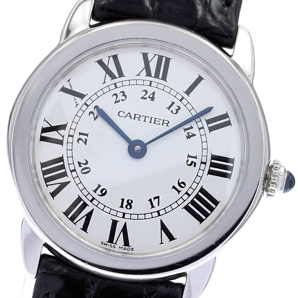 CARTIER Ronde Solo SM W6700155 Silver Dial Quartz Ladies Watch_825235