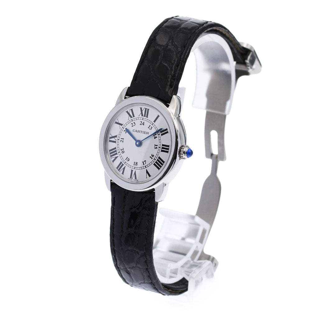 CARTIER Ronde Solo SM W6700155 Silver Dial Quartz Ladies Watch_825235