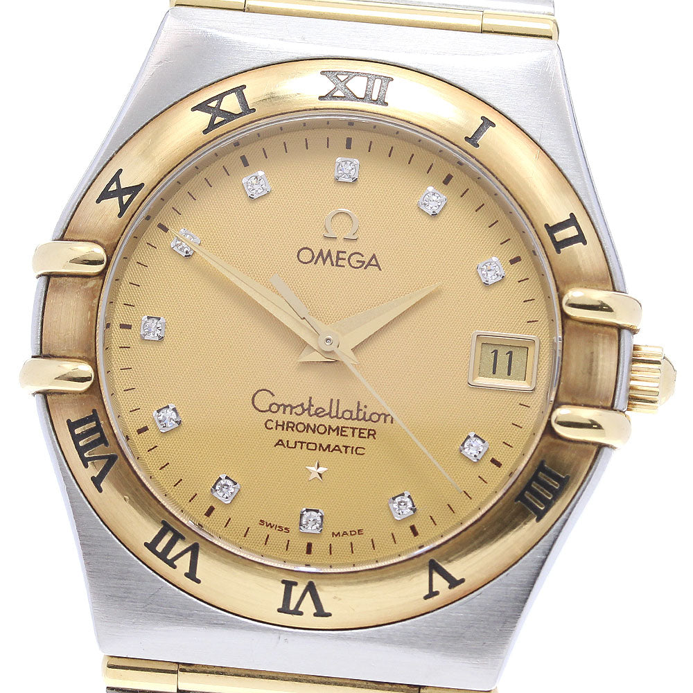 OMEGA Constellation 1202.15 YG 2 tone 11P Full bar Automatic Men's Watch_825309