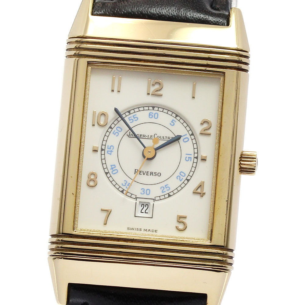 JAEGER-LECOULTRE Reverso 250.1.11 K18YG date beige Dial Quartz Men's Watch_825317
