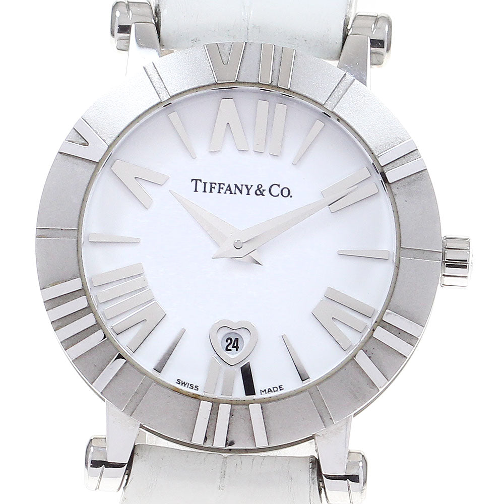TIFFANY&Co. Atlas Dome Z1300.11.11A20A71A Date white Dial Quartz Ladies Watch_825392