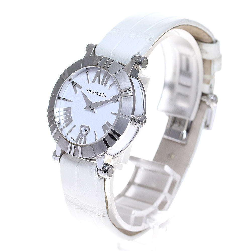 TIFFANY&Co. Atlas Dome Z1300.11.11A20A71A Date white Dial Quartz Ladies Watch_825392