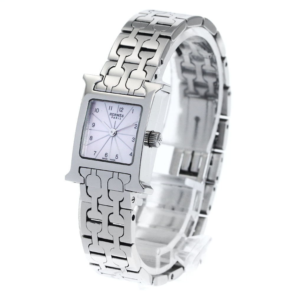 HERMES H watch mini HH1.110 Pink shell Dial Quartz Ladies Watch_825498